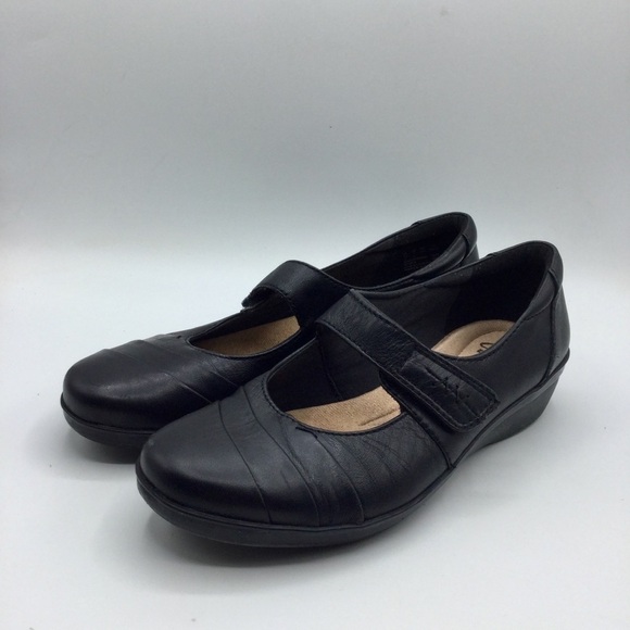 Clarks Cushion Soft Smart Shoes Everlay Kennon  Mary Jane Black Size 7 - Picture 2 of 14